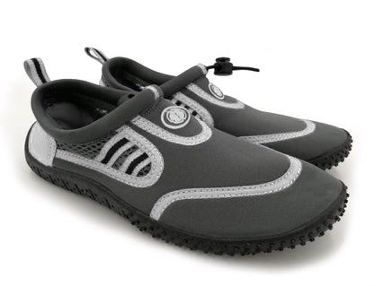 Hardcore womens water shoes; Quick drying aqua socks for barefoot running, swimming, poolside fun  at the water park, camping, yoga or surfing at the beach