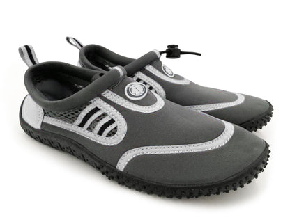 Hardcore Mens Water Shoes; Quick Drying Aqua Socks for Barefoot Running, Swimming, Poolside Fun at The Water Park, Camping, Yoga or Surfing at The Beach
