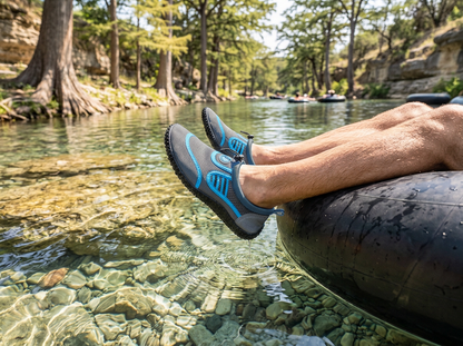 Hardcore Mens Water Shoes; Quick Drying Aqua Socks for Barefoot Running, Swimming, Poolside Fun at The Water Park, Camping, Yoga or Surfing at The Beach