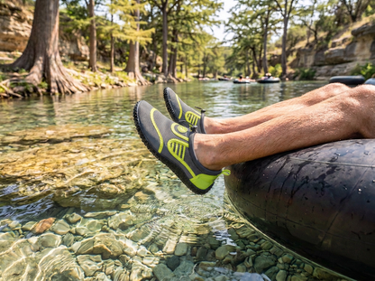 Hardcore Mens Water Shoes; Quick Drying Aqua Socks for Barefoot Running, Swimming, Poolside Fun at The Water Park, Camping, Yoga or Surfing at The Beach