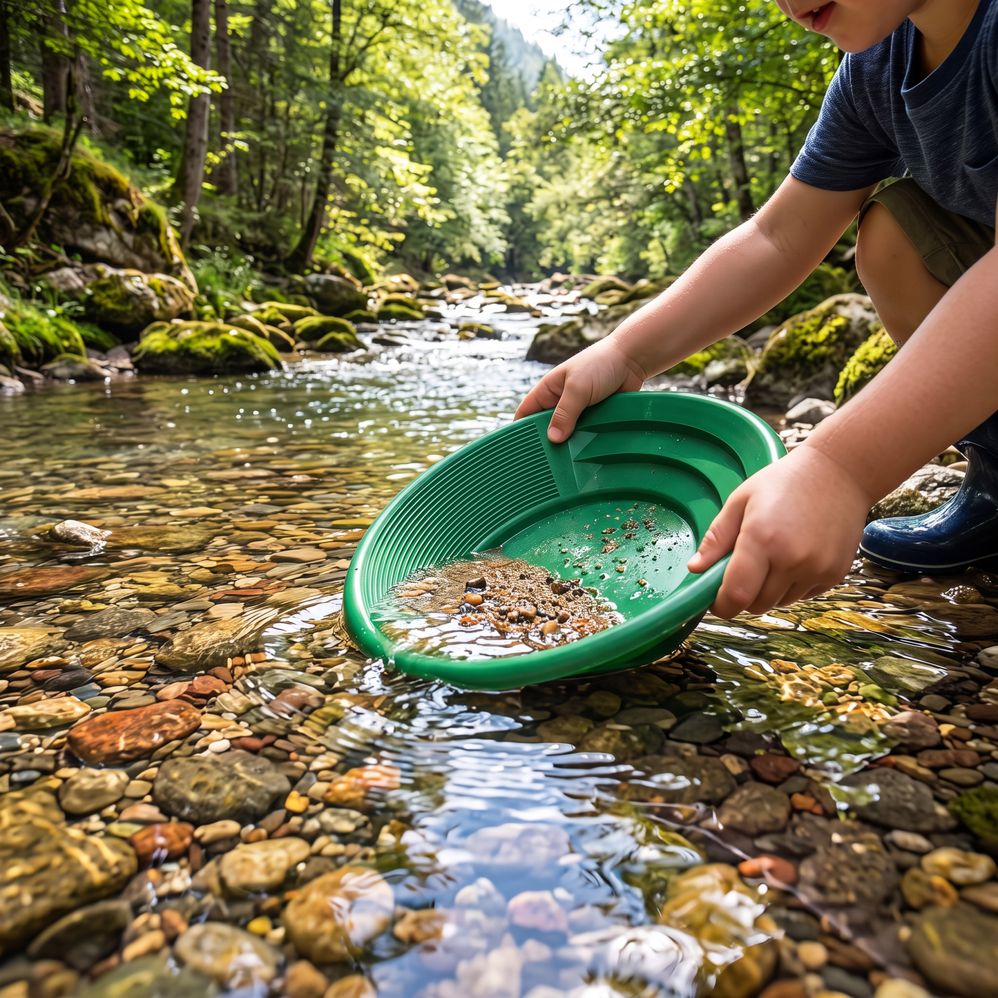 Sluice Fox 2-Pack Gold Panning Starter Kit – 9" Pans + Snifter Bottle