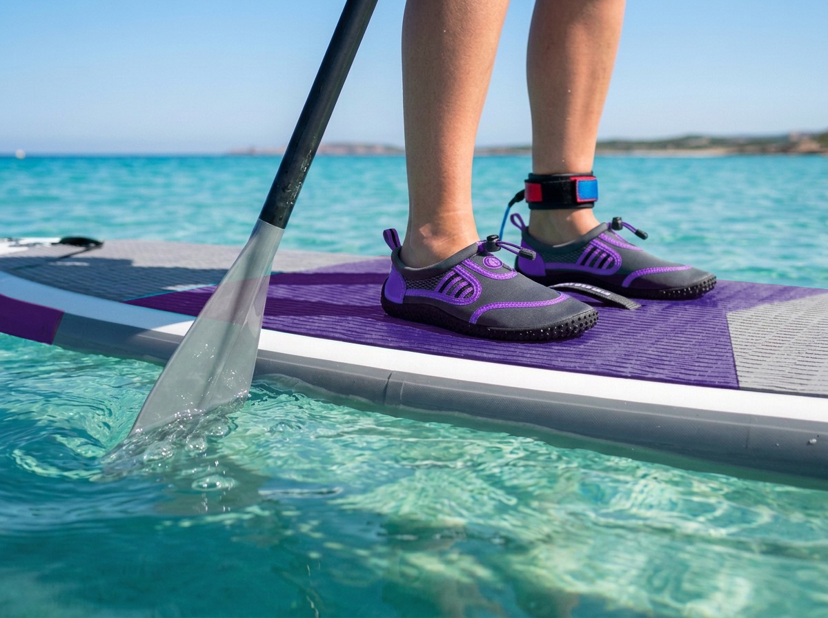 Hardcore womens water shoes; Quick drying aqua socks for barefoot running, swimming, poolside fun  at the water park, camping, yoga or surfing at the beach