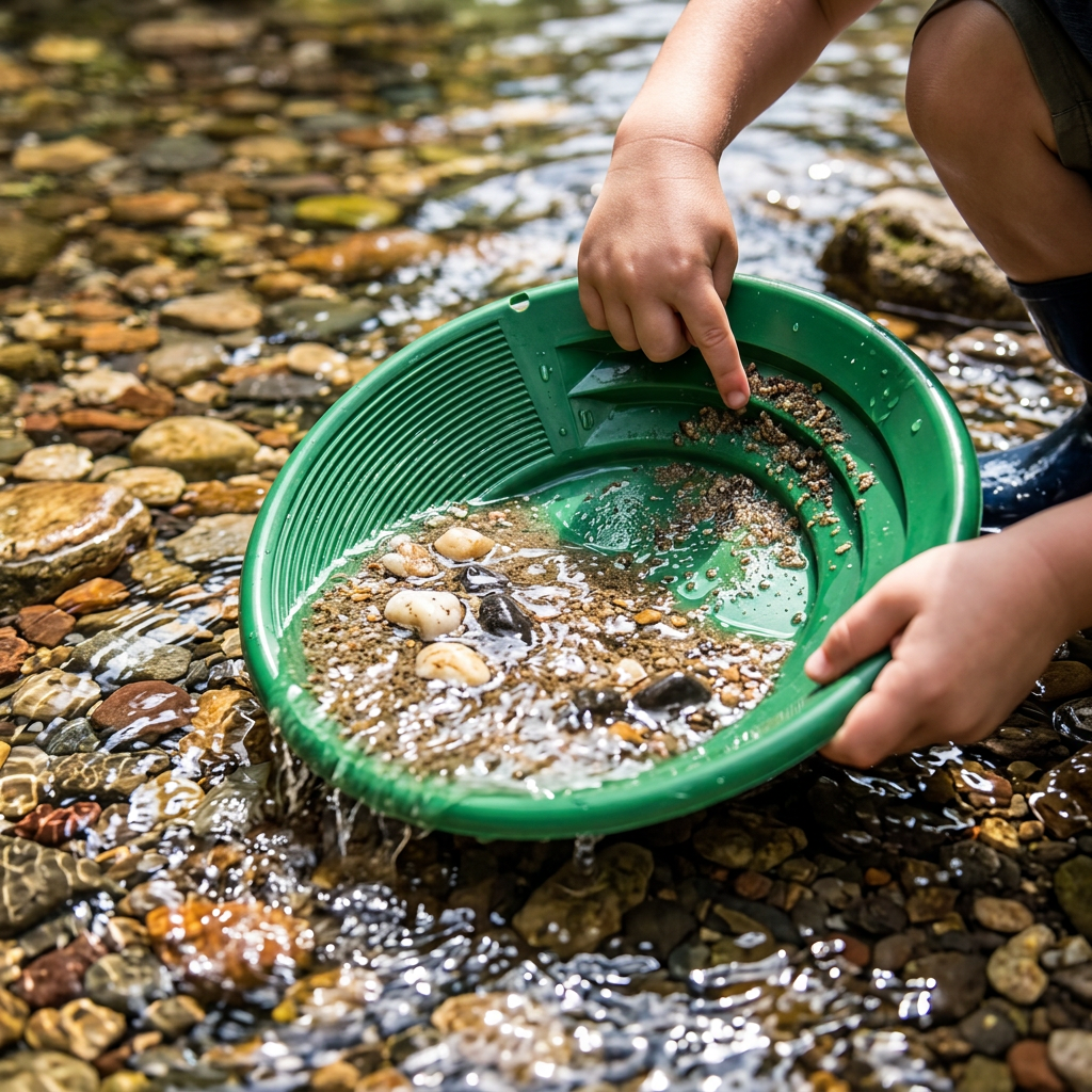 Sluice Fox 2-Pack Gold Panning Starter Kit – 9" Pans + Snifter Bottle