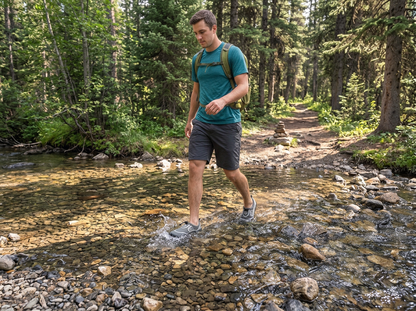 Hardcore Mens Water Shoes; Quick Drying Aqua Socks for Barefoot Running, Swimming, Poolside Fun at The Water Park, Camping, Yoga or Surfing at The Beach