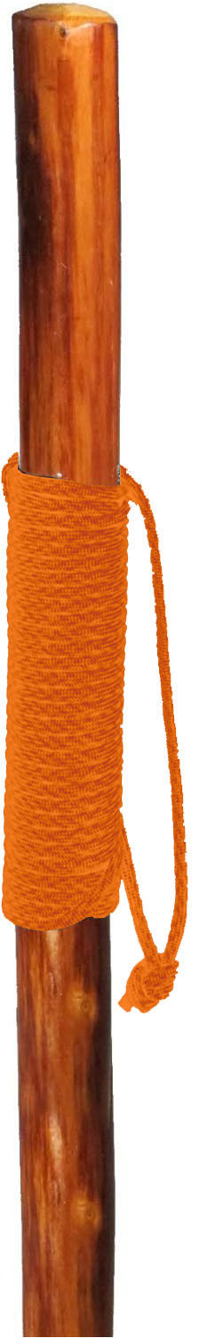Walking Hiking Hike Stick Cane Staff 55" Pine Wood with Paracord Wrapped Handle
