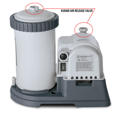 Intex Air Release Valve and O-Ring Replacement Part for Filter Pumps 10460 10264