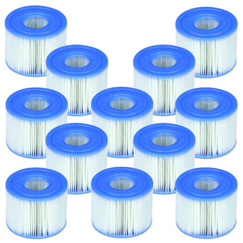 Intex PureSpa Type S1 Filter Cartridge Spa Replacement Cartridges 12 Pack