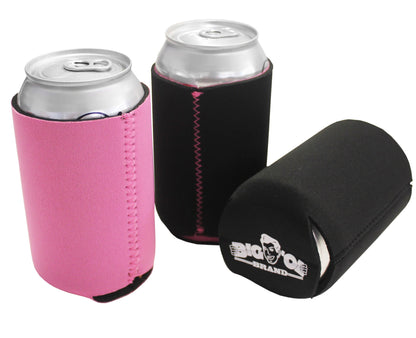 Neoprene Reversible Can Cooler Collapsible Sleeves for 12oz Cans - 1-Pack - Blank Design for any Event - Dual Sided Insulation Keeps Your Drinks Cool!