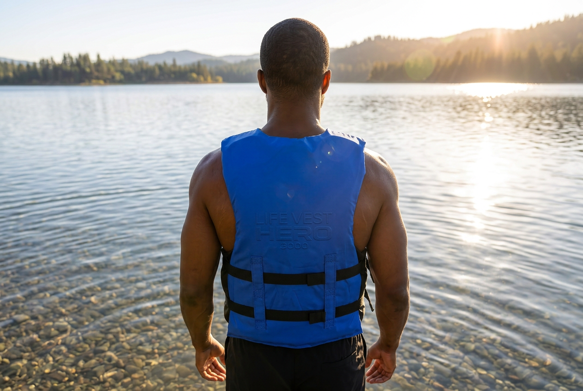 Life jacket paddle vest; Coast Guard approved Type III PFD life vest flotation device; Jet ski, wakeboard, hardshell kayak life jacket; Ideal extra life jacket for pontoon boat