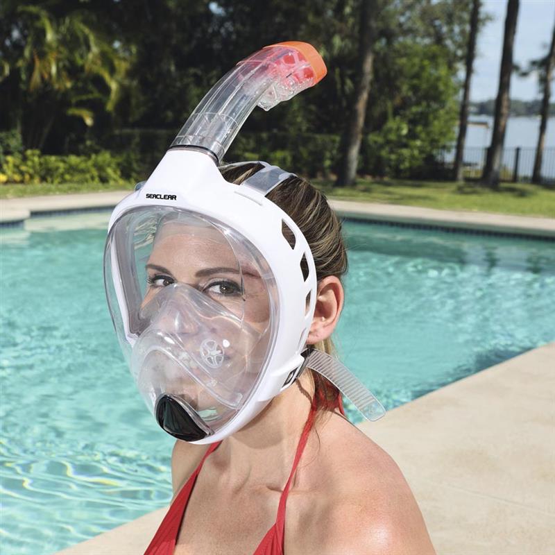 SeaClear Vista Full Face Snorkel Underwater Mask Snorkeling Dive Goggles