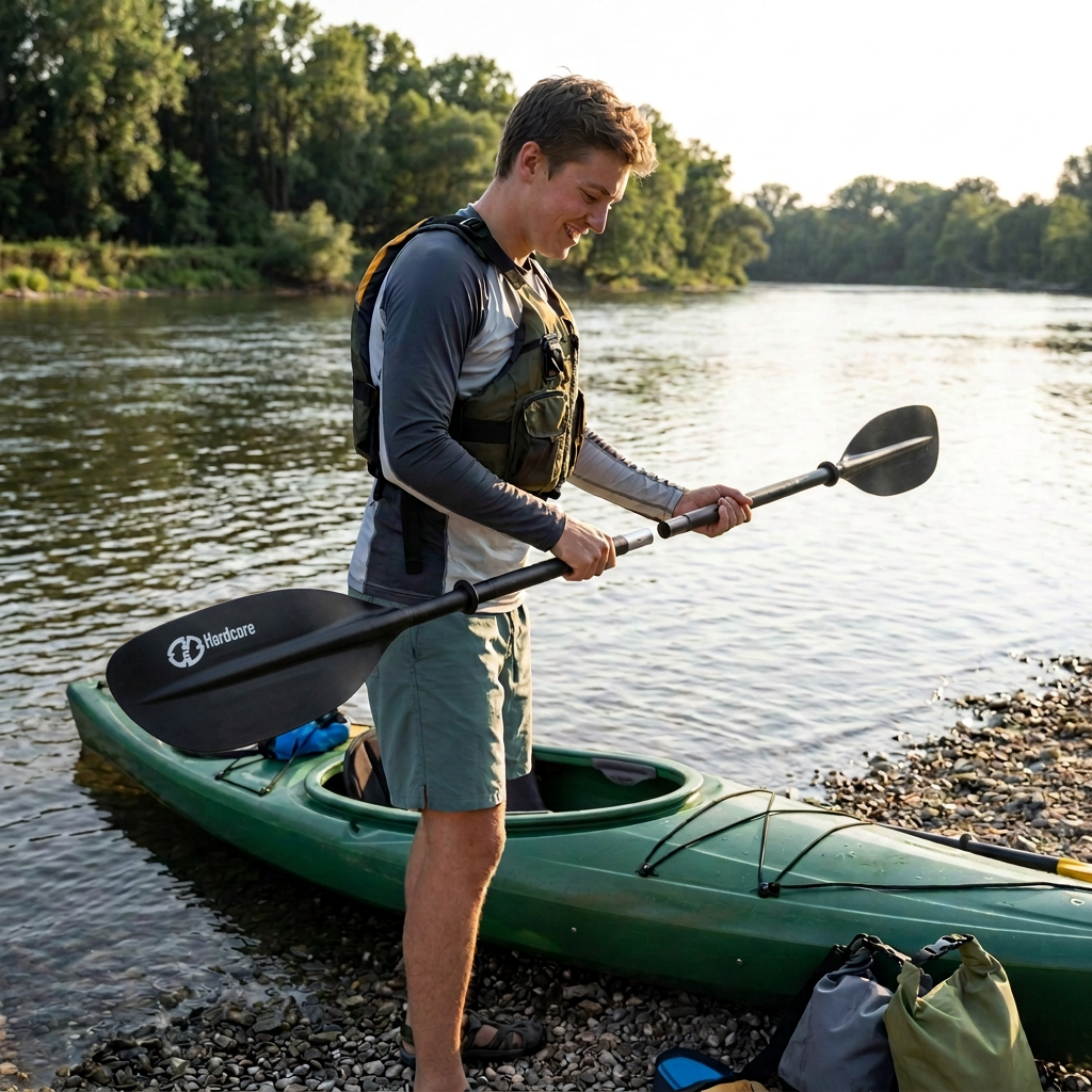 Kids Kayak Paddle for River Tubing and Water Adventures | Double-Sided Oars Ideal for Young Paddlers or on River Runs, Lakes, and Streams | Lightweight, Easy-to-Use