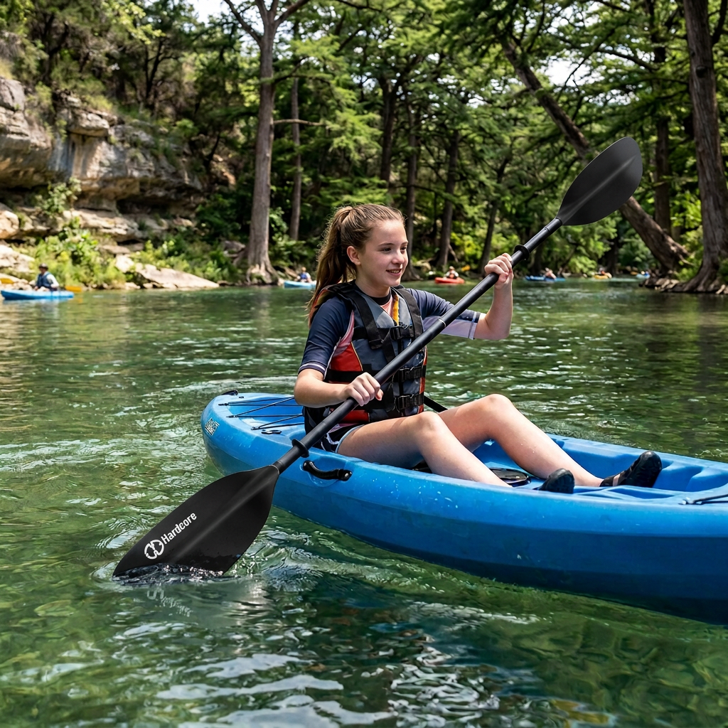Kids Kayak Paddle for River Tubing and Water Adventures | Double-Sided Oars Ideal for Young Paddlers or on River Runs, Lakes, and Streams | Lightweight, Easy-to-Use