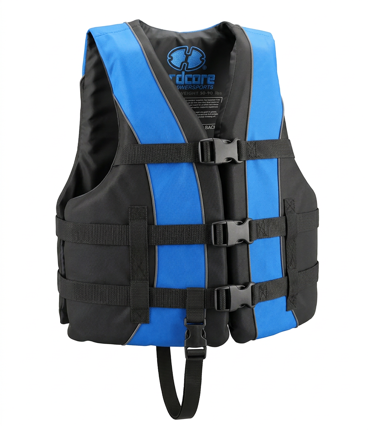 Hardcore life jacket paddle vest; Coast Guard approved Type III PFD life vest flotation device; Jet ski, wakeboard, kayak; Ideal extra life jacket for your pontoon boat w/ Leg Strap