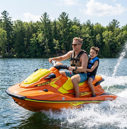 Hardcore life jacket paddle vest; Coast Guard approved Type III PFD life vest flotation device; Jet ski, wakeboard, kayak; Ideal extra life jacket for your pontoon boat w/ Leg Strap