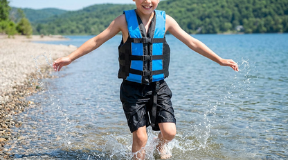 Hardcore life jacket paddle vest; Coast Guard approved Type III PFD life vest flotation device; Jet ski, wakeboard, kayak; Ideal extra life jacket for your pontoon boat w/ Leg Strap
