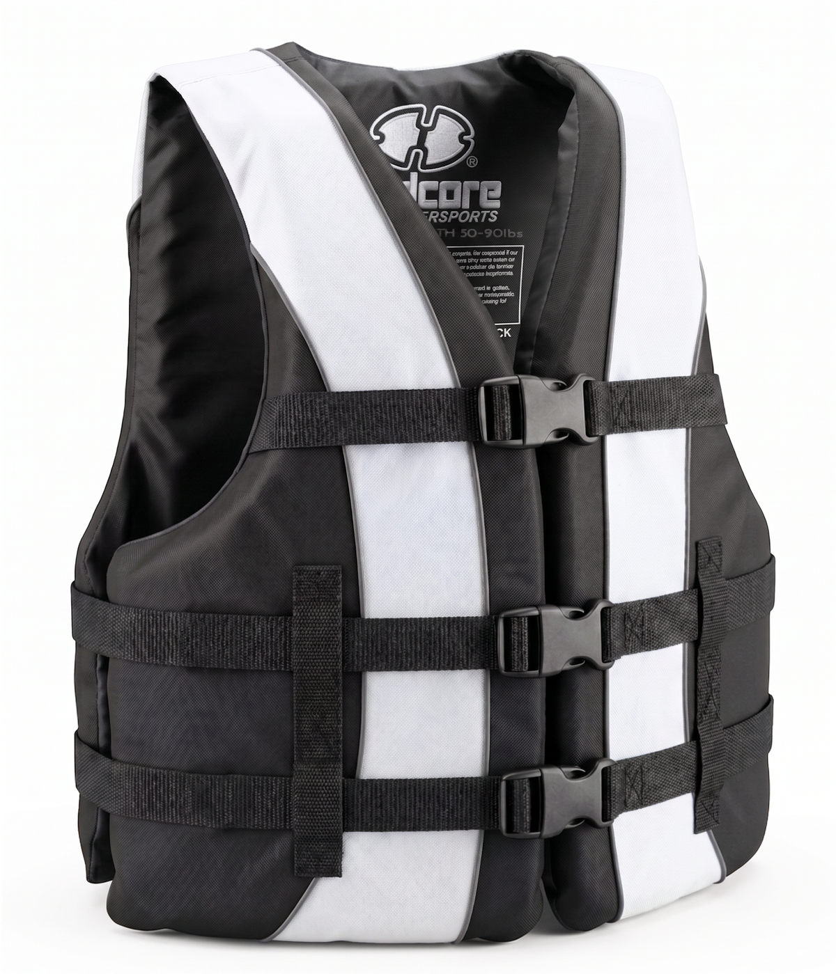 Hardcore Life Jacket Paddle Vest; Coast Guard Approved Type III PFD Life Vest Flotation Device; Jet ski, Wakeboard, Kayak; Ideal Extra Life Jacket for Your Pontoon Boat