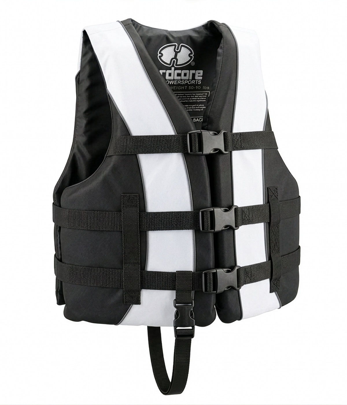 Hardcore life jacket paddle vest; Coast Guard approved Type III PFD life vest flotation device; Jet ski, wakeboard, kayak; Ideal extra life jacket for your pontoon boat w/ Leg Strap