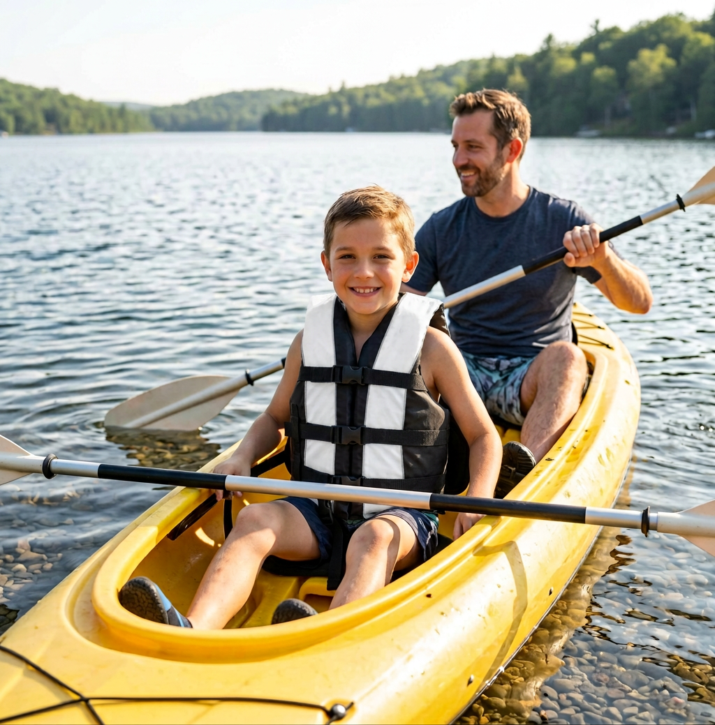 Hardcore life jacket paddle vest; Coast Guard approved Type III PFD life vest flotation device; Jet ski, wakeboard, kayak; Ideal extra life jacket for your pontoon boat w/ Leg Strap