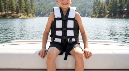 Hardcore life jacket paddle vest; Coast Guard approved Type III PFD life vest flotation device; Jet ski, wakeboard, kayak; Ideal extra life jacket for your pontoon boat w/ Leg Strap