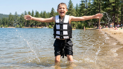 Hardcore life jacket paddle vest; Coast Guard approved Type III PFD life vest flotation device; Jet ski, wakeboard, kayak; Ideal extra life jacket for your pontoon boat w/ Leg Strap