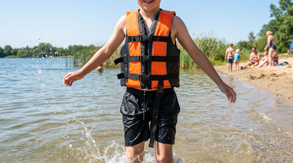 Hardcore life jacket paddle vest; Coast Guard approved Type III PFD life vest flotation device; Jet ski, wakeboard, kayak; Ideal extra life jacket for your pontoon boat w/ Leg Strap