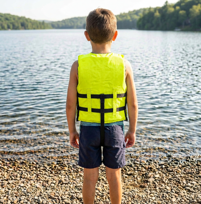 Hardcore life jacket paddle vest; Coast Guard approved Type III PFD life vest flotation device; Jet ski, wakeboard, kayak; Ideal extra life jacket for your pontoon boat w/ Leg Strap