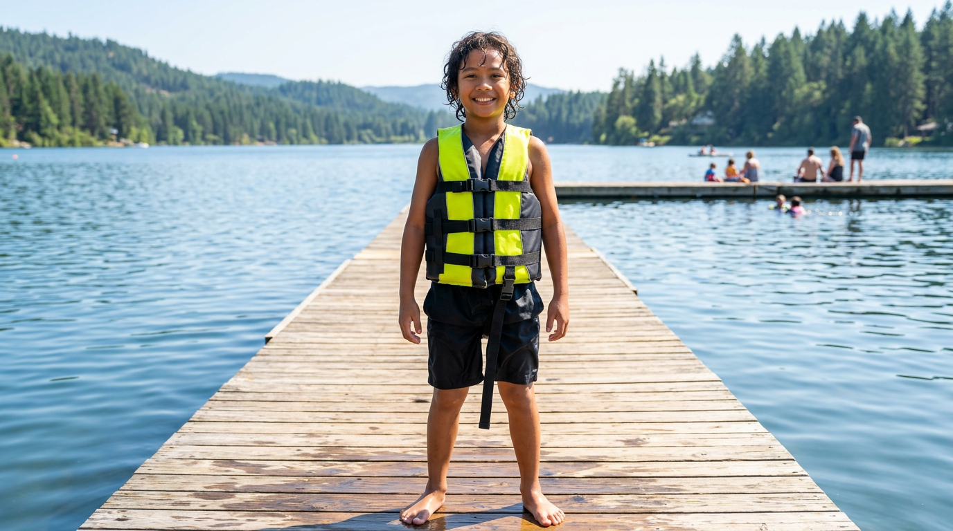 Hardcore life jacket paddle vest; Coast Guard approved Type III PFD life vest flotation device; Jet ski, wakeboard, kayak; Ideal extra life jacket for your pontoon boat w/ Leg Strap