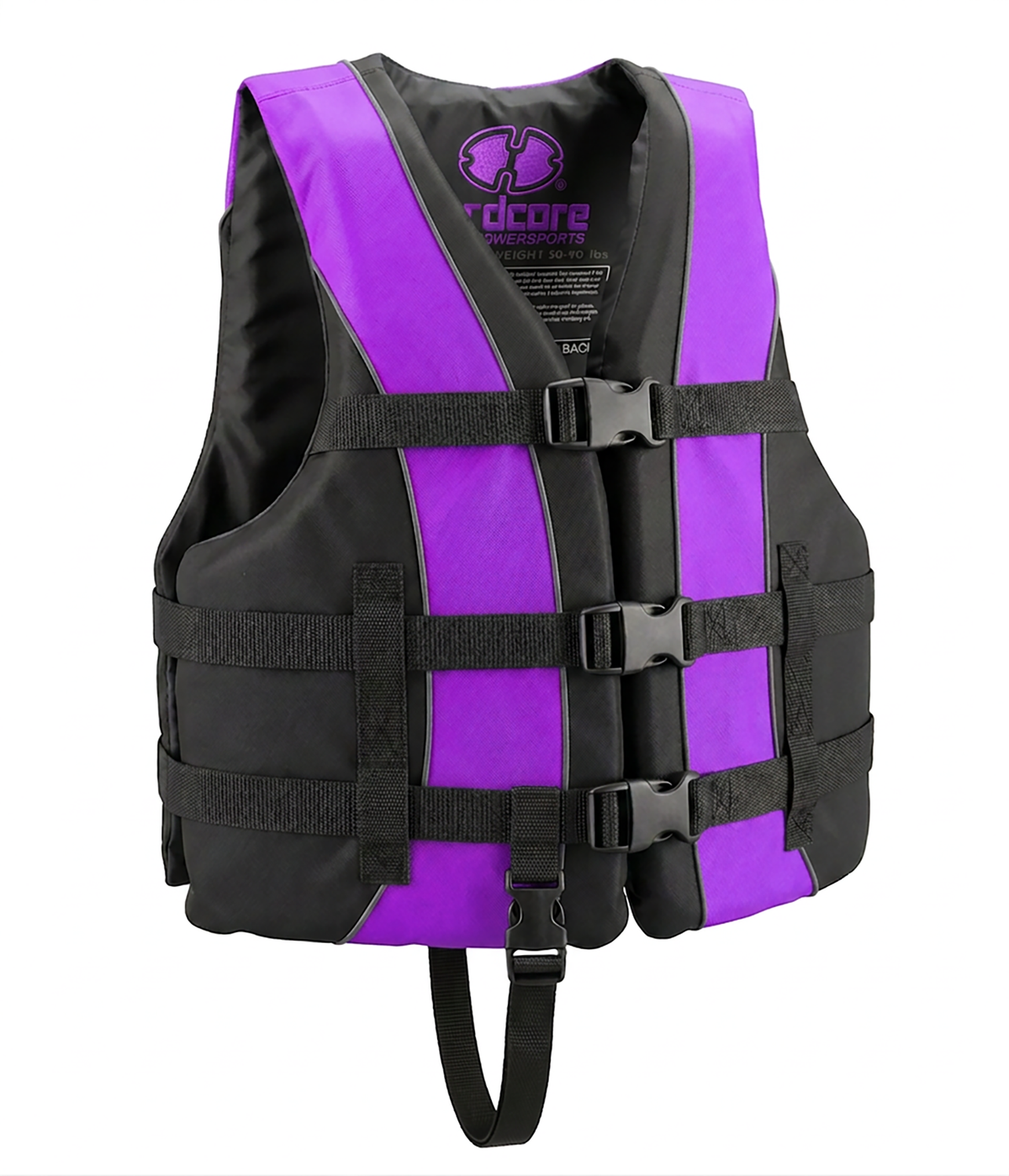 Hardcore life jacket paddle vest; Coast Guard approved Type III PFD life vest flotation device; Jet ski, wakeboard, kayak; Ideal extra life jacket for your pontoon boat w/ Leg Strap