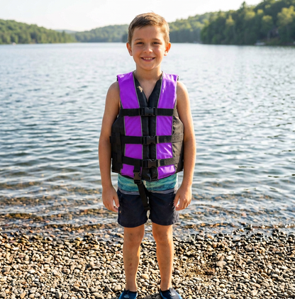 Hardcore life jacket paddle vest; Coast Guard approved Type III PFD life vest flotation device; Jet ski, wakeboard, kayak; Ideal extra life jacket for your pontoon boat w/ Leg Strap