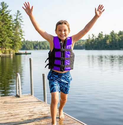 Hardcore Life Jacket Paddle Vest; Coast Guard Approved Type III PFD Life Vest Flotation Device; Jet ski, Wakeboard, Kayak; Ideal Extra Life Jacket for Your Pontoon Boat