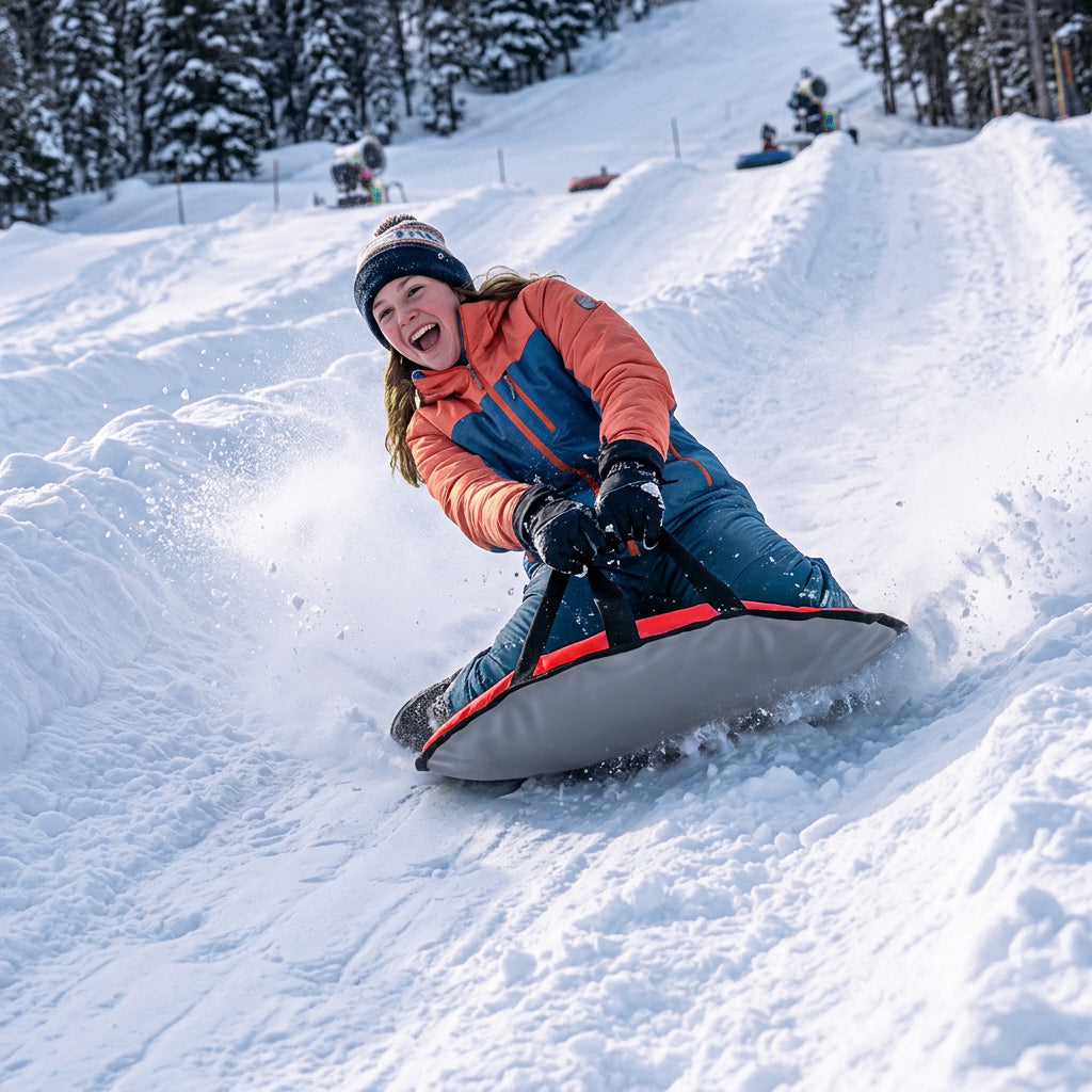 Bradley Flexible Snow Saucer - Lightweight Padded Insert Cushion for Bradley Snow Tubes, Winter Sled, 24" or 36" Size, RapidGlide Technology for Smooth Ride