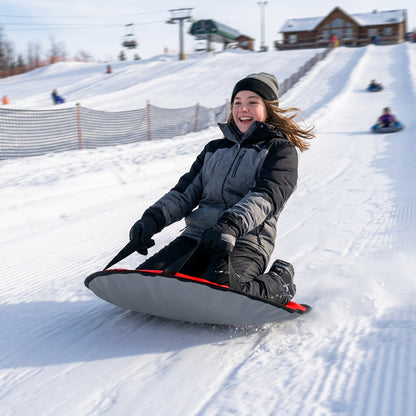 Bradley Flexible Snow Saucer - Lightweight Padded Insert Cushion for Bradley Snow Tubes, Winter Sled, 24" or 36" Size, RapidGlide Technology for Smooth Ride