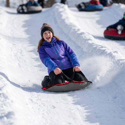 Bradley Flexible Snow Saucer - Lightweight Padded Insert Cushion for Bradley Snow Tubes, Winter Sled, 24" or 36" Size, RapidGlide Technology for Smooth Ride