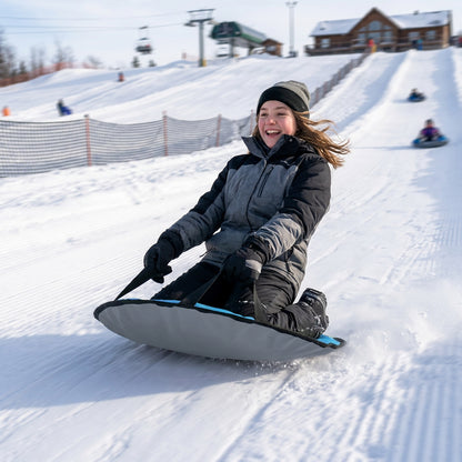 Bradley Flexible Snow Saucer - Lightweight Padded Insert Cushion for Bradley Snow Tubes, Winter Sled, 24" or 36" Size, RapidGlide Technology for Smooth Ride