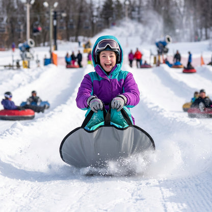 Bradley Flexible Snow Saucer - Lightweight Padded Insert Cushion for Bradley Snow Tubes, Winter Sled, 24" or 36" Size, RapidGlide Technology for Smooth Ride