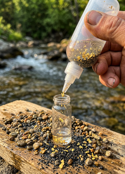 Sluice Fox 4 oz Snifter Bottle for Gold Panning