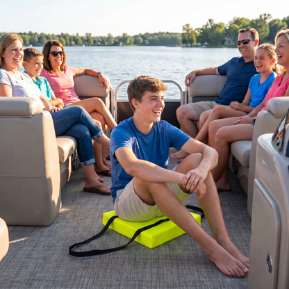 Bradley Type IV Boat Cushion USCG Approved Throwable Flotation Device; Coast Guard approved throw preserver with foam cushion; throwable boat seat safety device