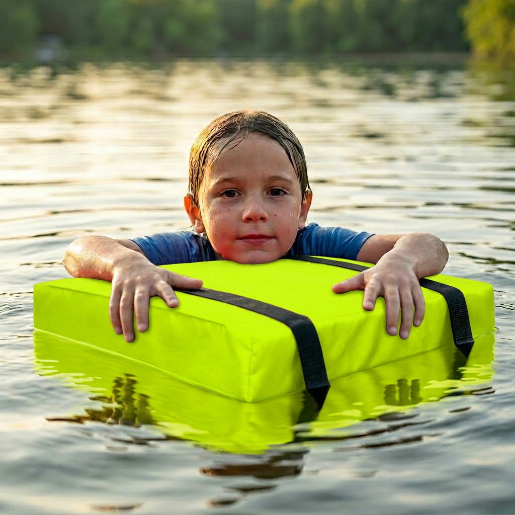 Bradley Type IV Boat Cushion USCG Approved Throwable Flotation Device; Coast Guard approved throw preserver with foam cushion; throwable boat seat safety device