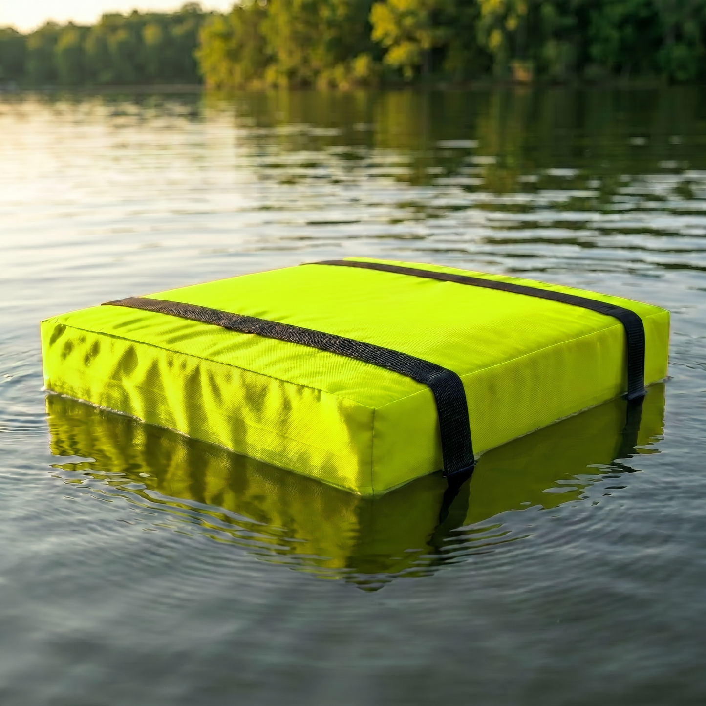 Bradley Type IV Boat Cushion USCG Approved Throwable Flotation Device; Coast Guard approved throw preserver with foam cushion; throwable boat seat safety device