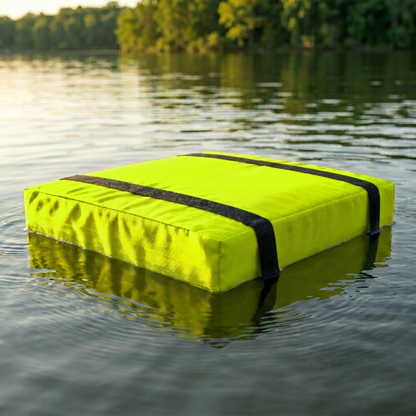 Bradley Type IV Boat Cushion USCG Approved Throwable Flotation Device; Coast Guard approved throw preserver with foam cushion; throwable boat seat safety device
