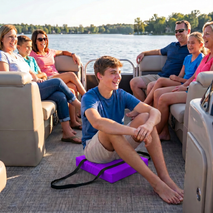 Bradley Type IV Boat Cushion USCG Approved Throwable Flotation Device; Coast Guard approved throw preserver with foam cushion; throwable boat seat safety device