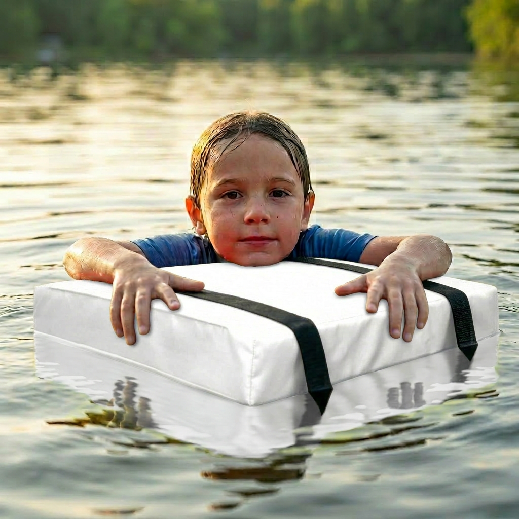 Bradley Type IV Boat Cushion USCG Approved Throwable Flotation Device; Coast Guard approved throw preserver with foam cushion; throwable boat seat safety device