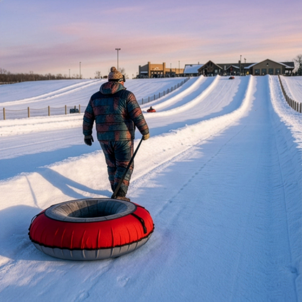 Bradley Heavy-Duty Deluxe Snow Tube with Reinforced Cover