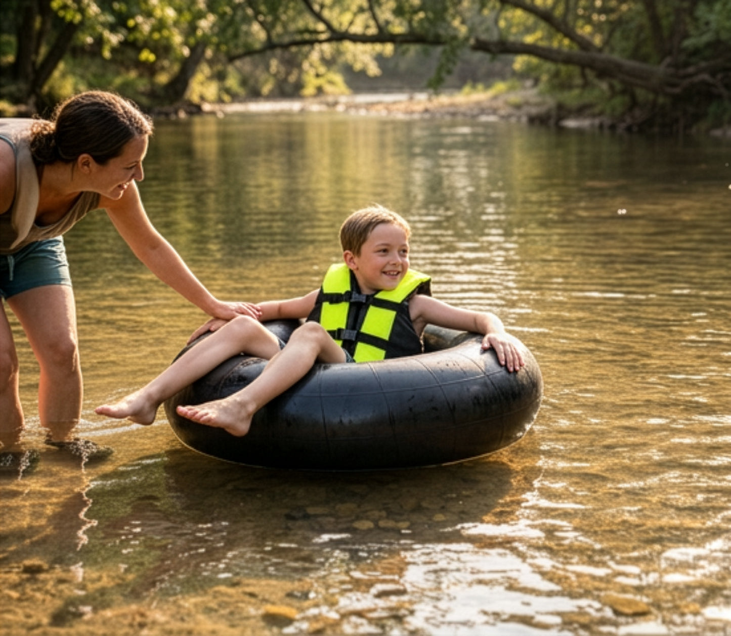 Bradley Heavy Duty Butyl Rubber Inner Tubes – Inflatable Tubes for Snow Sledding, River Floating, Pool Closing, and Whitewater Adventures
