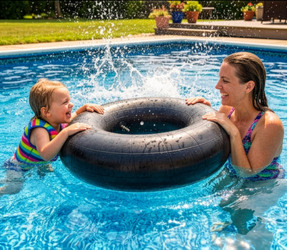 Bradley Heavy Duty Butyl Rubber Inner Tubes – Inflatable Tubes for Snow Sledding, River Floating, Pool Closing, and Whitewater Adventures