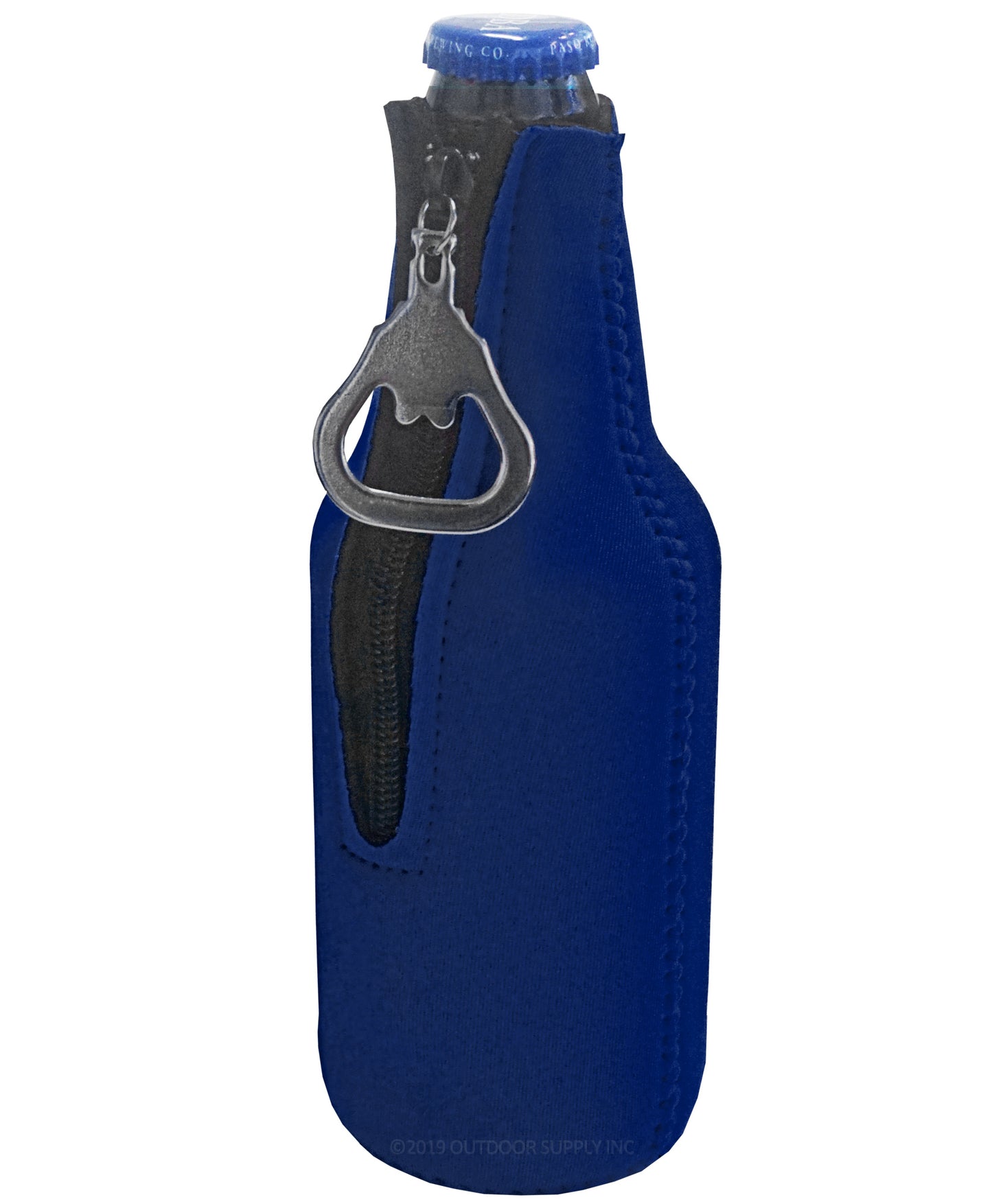 Neoprene Bottle Cooler Sleeves for 12oz Bottles with Bottle Opener- 25-Pack - Blank Design for any Event - Dual Sided Insulation Keeps Your Drinks Cool