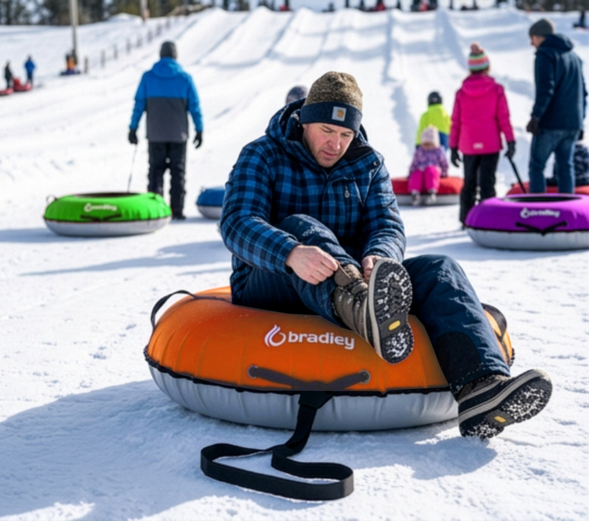 Bradley Heavy-Duty Deluxe Snow Tube with Reinforced Cover