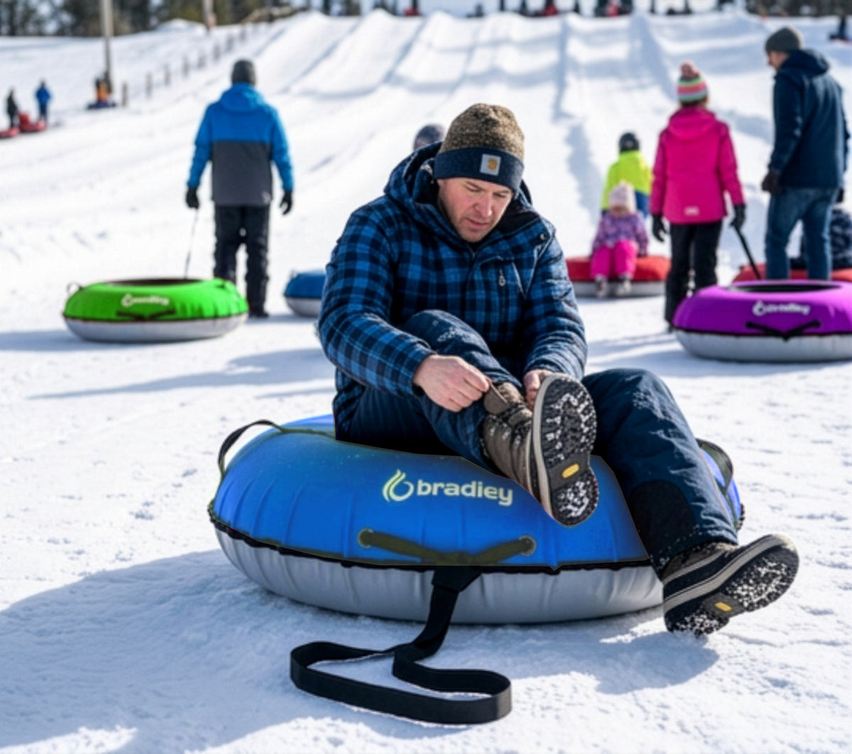 Bradley Heavy-Duty Deluxe Snow Tube with Reinforced Cover