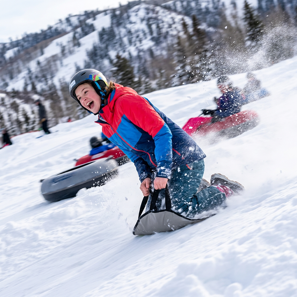 Bradley Heavy-Duty Deluxe Snow Tube with Reinforced Cover