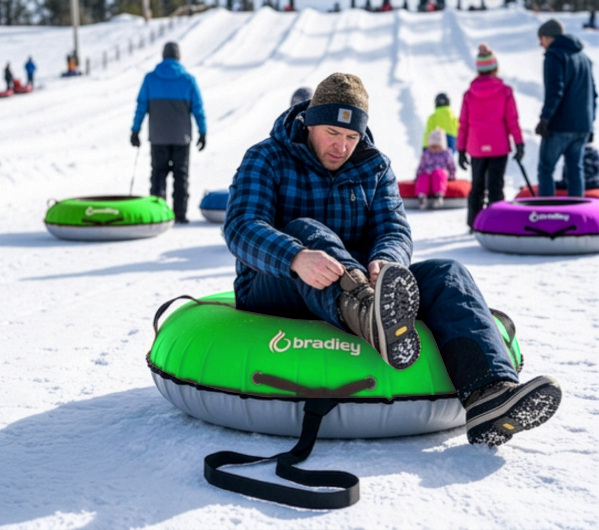 Bradley Heavy-Duty Deluxe Snow Tube with Reinforced Cover